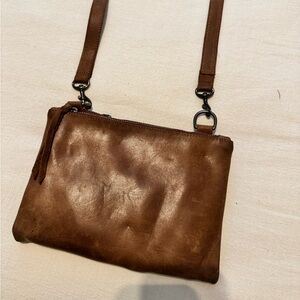 ABLE Brown Leather Crossbody Bag